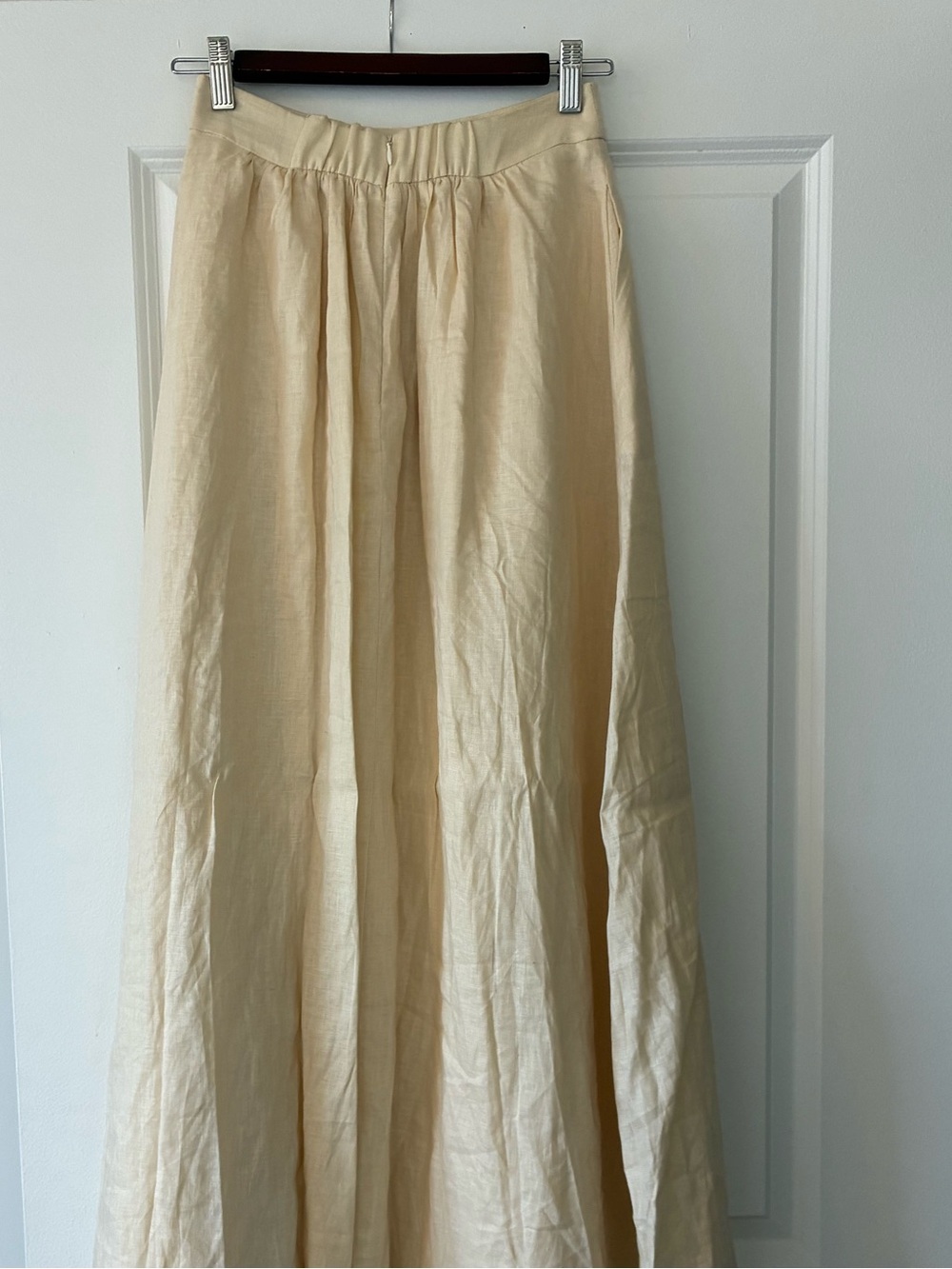 DISSH GEMIMA LEMON LINEN MIDI SKIRT - Picture 4 of 5